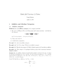 Lecture 11 Notes