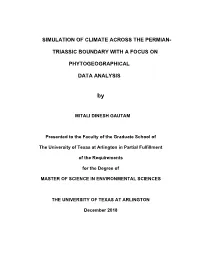 Simulation of Climate Across the Permian