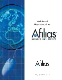 Web Portal User Manual For