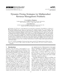Dynamic Pricing Strategies for Multi-Product Revenue Management