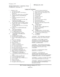 February 6, 1999 ) ) MM Docket No. 99-25 BEFORE the FEDERAL COMMUNICATIONS ) COMMISSION, Washington D.C. ) ) TABLE of CONTENTS I