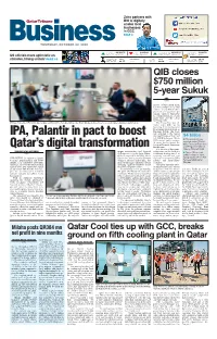 IPA, Palantir in Pact to Boost Qatar's Digital Transformation