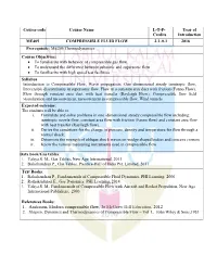 ME409 COMPRESSIBLE FLUID FLOW.Pdf