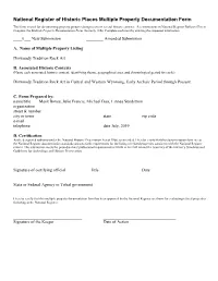 National Register of Historic Places Multiple Property Documentation Form