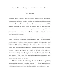 Progress, Elitism and Ideology in Point Counter Point As a Novel of Ideas