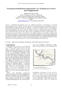 Turning Brownfield Redevelopment-The Case of Summerset at Frick Park Neighborhood