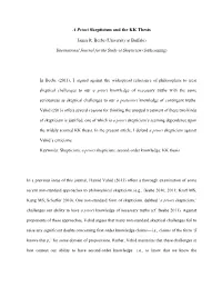 A Priori Skepticism and the KK Thesis