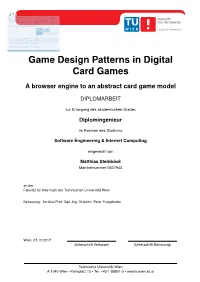 Game Design Patterns in Digital Card Games