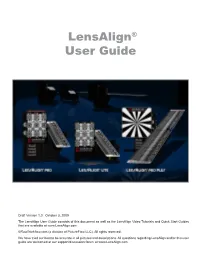 Lensalign® User Guide
