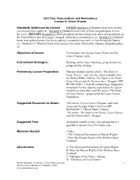 Lesson 6: Cesar Chavez