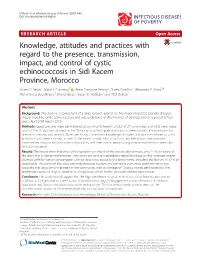 Knowledge, Attitudes and Practices with Regard to the Presence