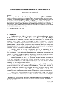 Liquidity–Saving Mechanisms: Quantifying the Benefits in TARGET2