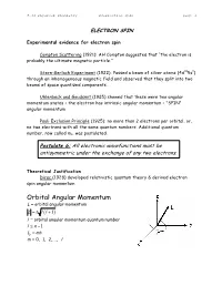 Orbital Angular Momentum