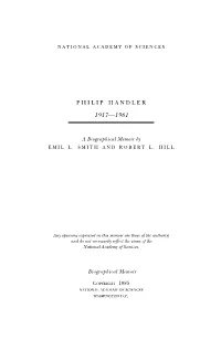 PHILIP HANDLER August 13, 1917-December 29, 1981