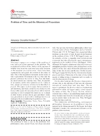 Problem of Time and the Dilemma of Presentism