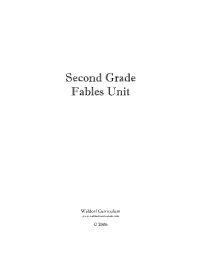 Second Grade Fables Unit