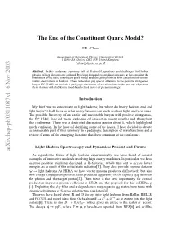 The End of the Constituent Quark Model?