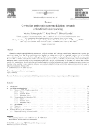 Cerebellar Aminergic Neuromodulation: Towards a Functional Understanding
