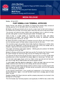 John Barilaro Rob Stokes Matt Kean MEDIA RELEASE
