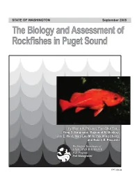 The Biology and Assessment of Rockfishes in Puget Sound