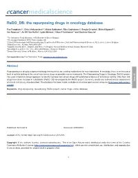 The Repurposing Drugs in Oncology Database