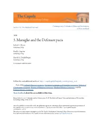 5. Marsiglio and the Defensor Pacis Robert L