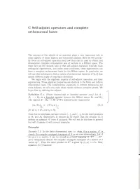 C Self-Adjoint Operators and Complete Orthonormal Bases