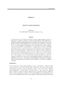 Chapter 9. Atomic Transport Properties