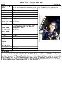 Missing Person - Period Wise Report (CIS) 18/03/2019 Page 1 of 50