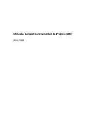 UN Global Compact Communication on Progress (COP)