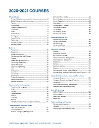 2020-2021 Courses