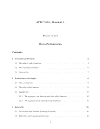 APEC 5152 - Handout 1
