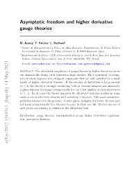 Asymptotic Freedom and Higher Derivative Gauge Theories Arxiv