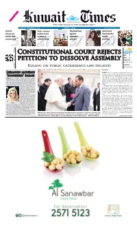 Constitutional Court Rejects Petition to Dissolve Assembly