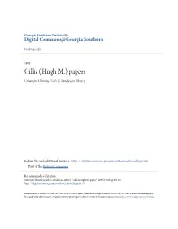 Gillis (Hugh M.) Papers University Libraries, Zach S