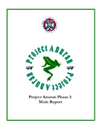 Project Anuran Phase I: Main Report
