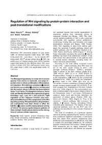 Regulation of Wnt Signaling by Protein-Protein Interaction and Post-Translational Modifications