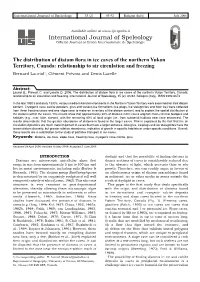 The Distribution of Diatom Flora in Ice Caves