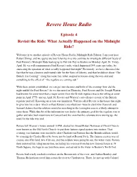 What Actually Happened on the Midnight Ride?