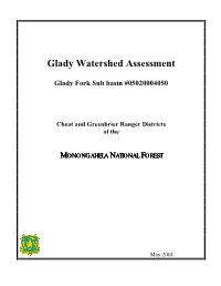 Glady Watershed Assessment