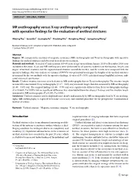 MR Urethrography Versus X-Ray Urethrography Compared with Operative Findings for the Evaluation of Urethral Strictures