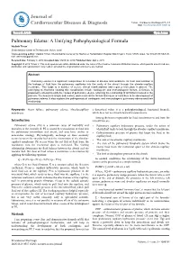Pulmonary Edema: a Unifying Pathophysiological Formula