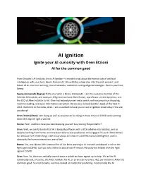 AI Ignition Ignite Your AI Curiosity with Oren Etzioni AI for the Common Good