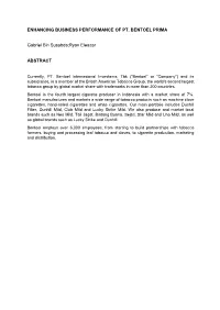 Enhancing Business Performance of Pt