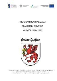 Program Rewitalizacji Dla Gminy Gryfice