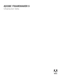 Adobe Framemaker 9 Character Sets