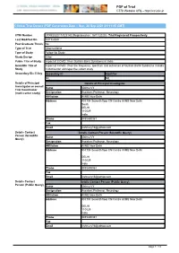 CTRI Trial Data