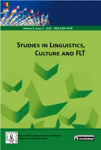 Exploring English Studies: Aspects of Language, Culture and the Media