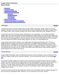 Google Toolbar for Enterprise Admin Guide