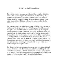 History of the Maltese Cross